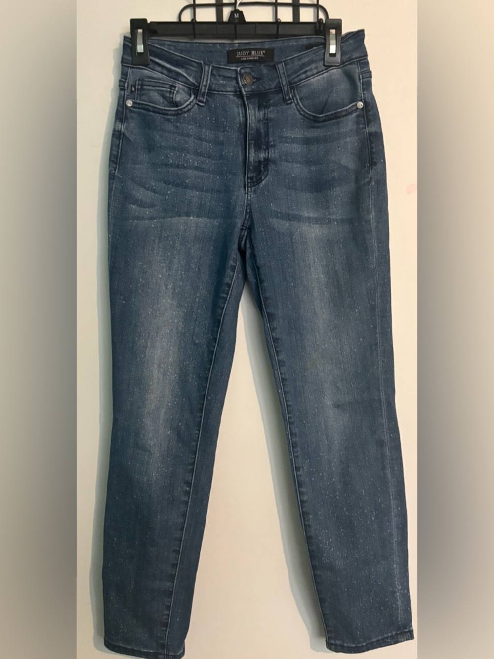 Judy Blue Womens Sz 3/26 Relaxed Fit Skinny Speckled Jeans Stretch‎ Ankle Denim
